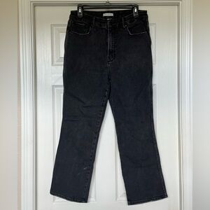 Good American Good Curve Black Straight Leg 14/32